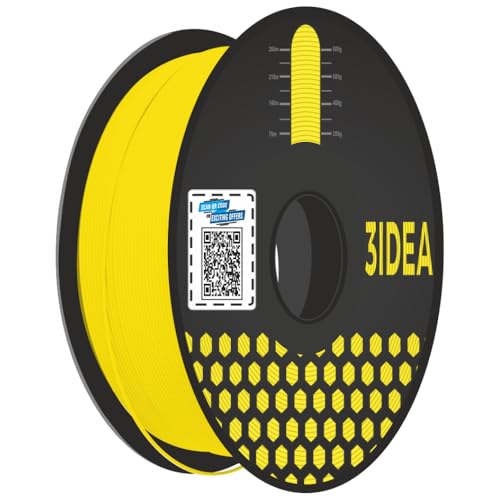 3Idea Premium PLA+ Yellow 3D Printer Filament 1.75mm Dimensional Accuracy +/- 0.03mm Net Weight- 1 KG - Image 1