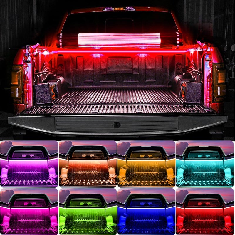 SHEDALED 2PCS 60 Inch RGB Truck Bed Light Strip Kit with App and Remote Control - Image 4