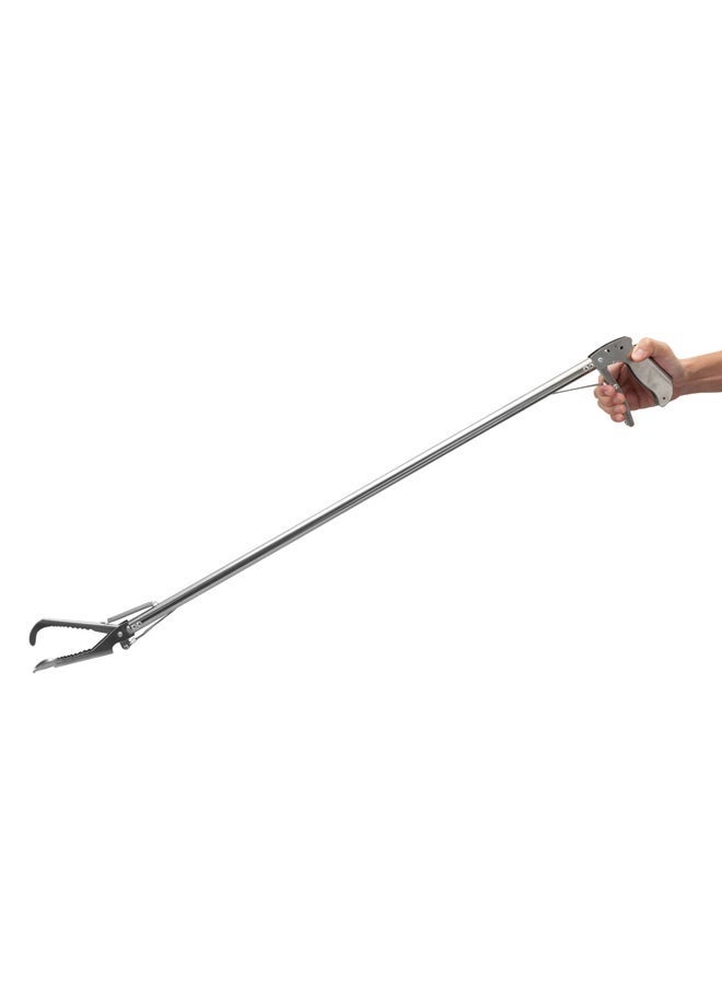 أس تس إل كماشة ملقاط للثعابين والنفايات كماشة الزواحف فضي مقاس 120 سم - Image 5