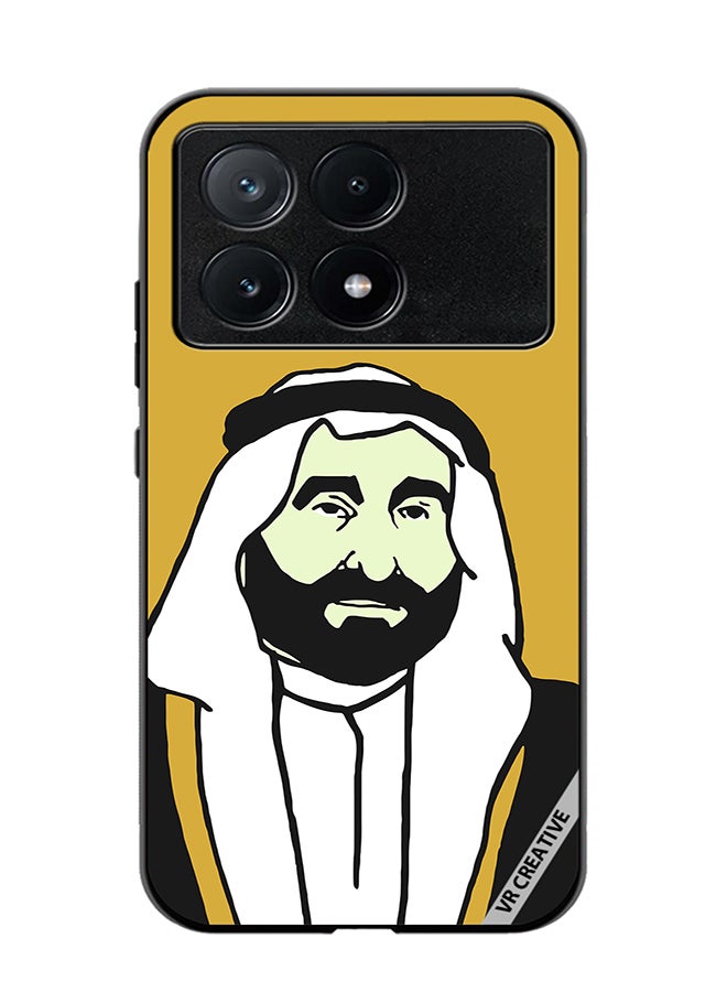 VR CREATIVE Protective Case Cover For Xiaomi Poco X6 Pro Sheikh Saqr Bin Mohammed Al Qasimi Design Multicolour - Image 1