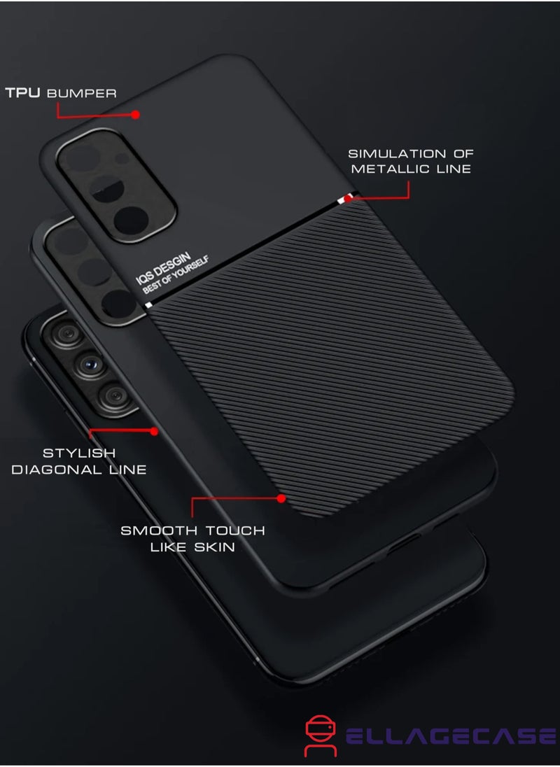 ELLAGECASE - Case for Samsung Galaxy A55 5G, Ultra Thin Premium Case, Solid Camera Protection, Thin, Easy to Hold, Hidden Metal Plate - Image 1