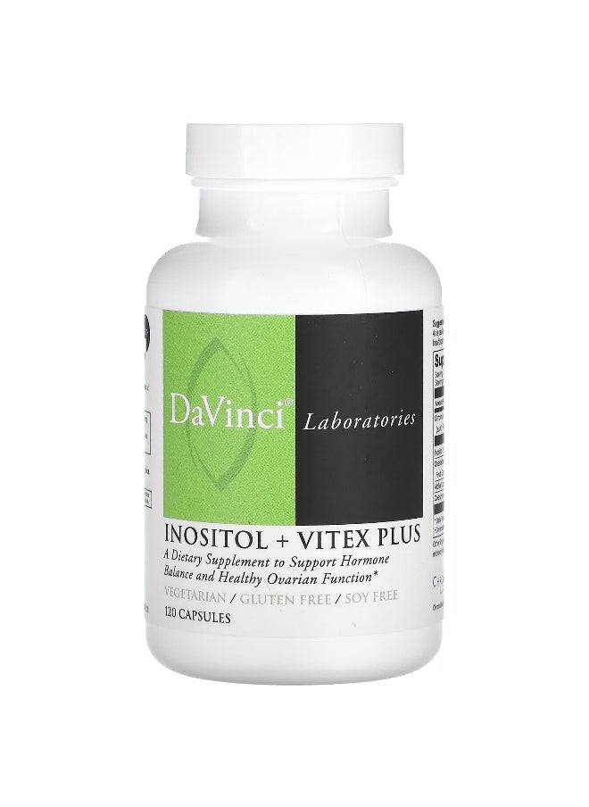 DaVinci Laboratories DaVinci Laboratories, Inositol + Vitex Plus , 120 Capsules  - Image 1