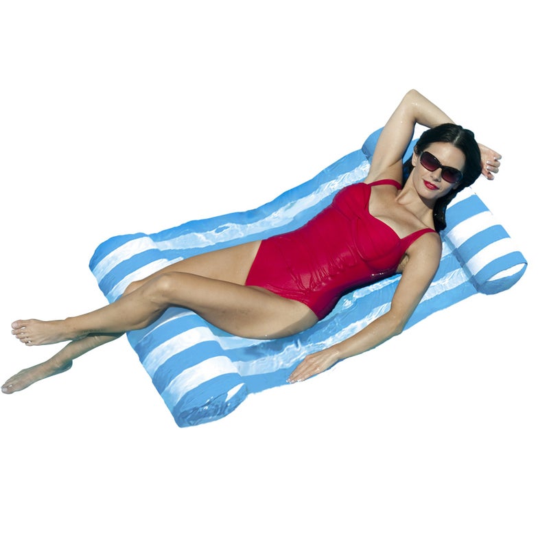 Blue Wave Blue Island Water Hammock Pool Float AquaWhite - Image 2