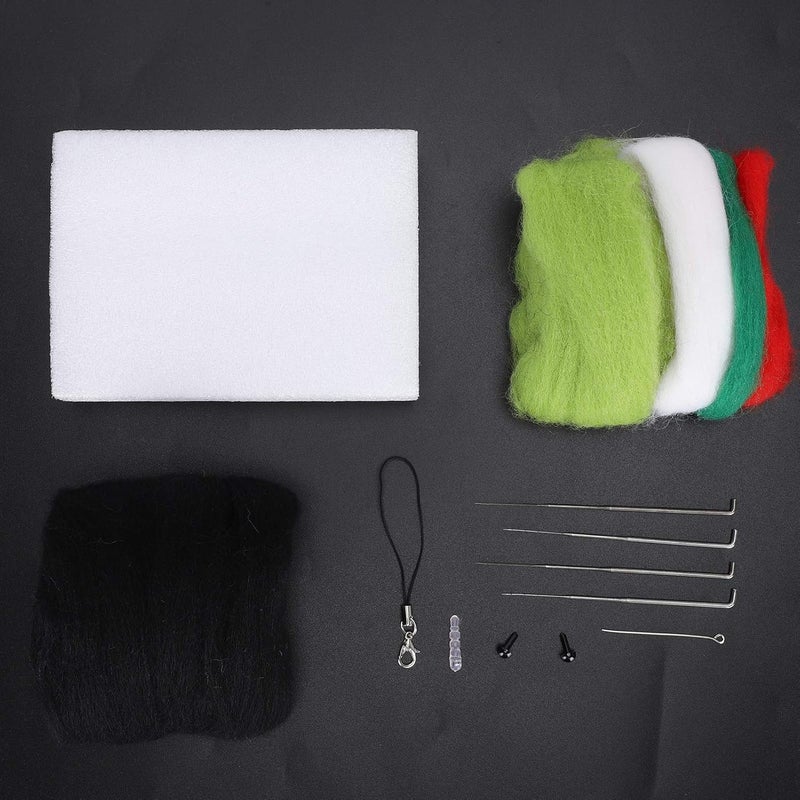 Qalvona Needle Felting Wool Kit, DIY Animal Plush Doll, 10cm Cute Felt Craft - Pollution - Free Wool, Detailed Instructions, Fun Gift for Kids and Adults - Image 5