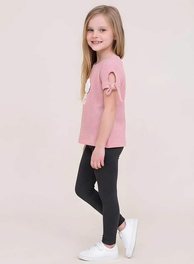 Take Two Girls Crochet 3D Flower With Bow Knot Top By Juniorloom