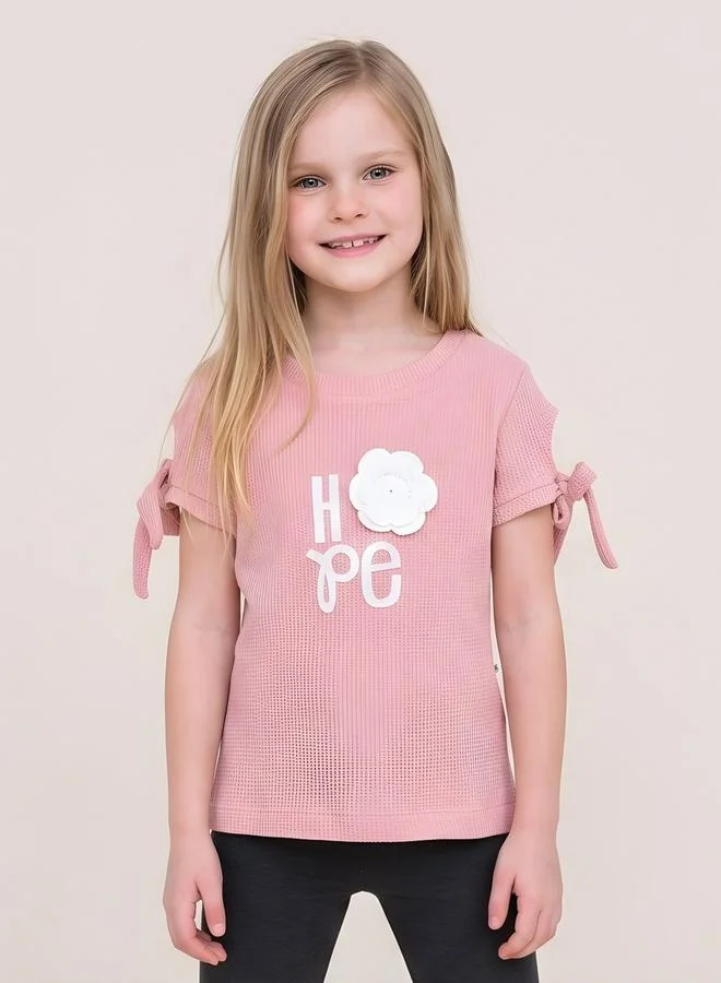 Take Two Girls Crochet 3D Flower With Bow Knot Top By Juniorloom