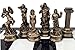 HPL Greek Mythology Olympus Gods Zeus vs Poseidon Set of Chess Men Pieces Bronze and Pewter Color  NO Board - Image 4