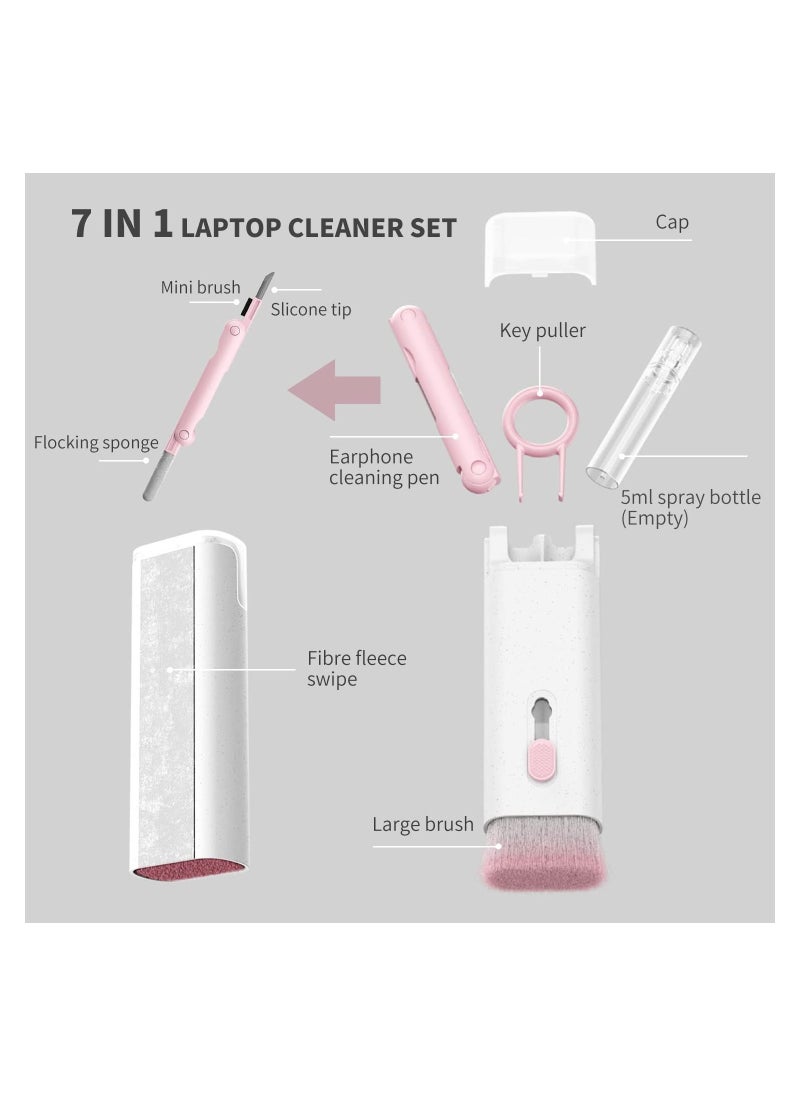 Generic - 7 in 1 Keyboard Cleaner Set, Computer MacBook Earphone Cleaning Kit, Tablet and Screen Dust Brush Including Soft Sweep - Image 1