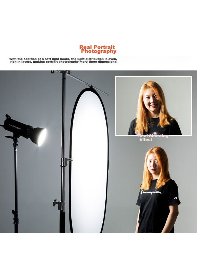 Beiyang 60×90Cm Photography Softbox, White Diffusion Board, Portable Foldable Soft Light Screen, Indoor And Outdoor Shooting, Mobile Stand, Light Blocking Board, Portrait Natural Light Shooting, Light-Blocking Board - Image 3