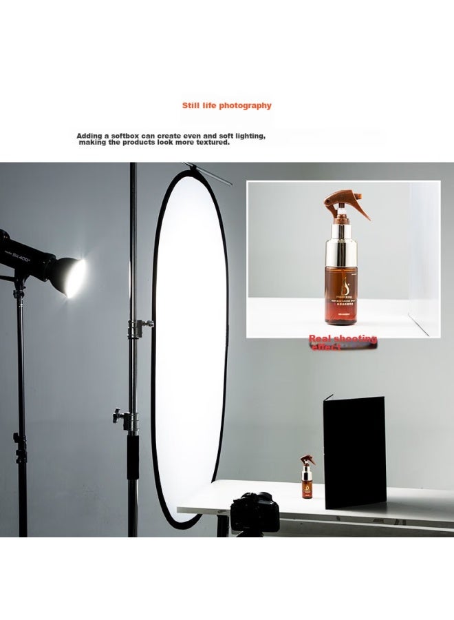 Beiyang 60×90Cm Photography Softbox, White Diffusion Board, Portable Foldable Soft Light Screen, Indoor And Outdoor Shooting, Mobile Stand, Light Blocking Board, Portrait Natural Light Shooting, Light-Blocking Board - Image 2