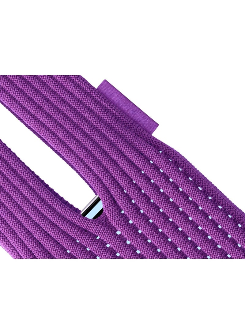 Muzz حقيبة هاتف مرنة عالية المرونة مصنوعة من النسيج الناعم للآيفون وجميع الهواتف الذكية (بنفسجي 80 سم) - Image 4