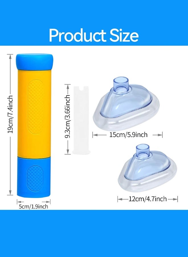 Generic A must-have for first aid! Environmentally friendly portable emergency suction resuscitator, with a free double mask, to protect breathing safety  - Image 2