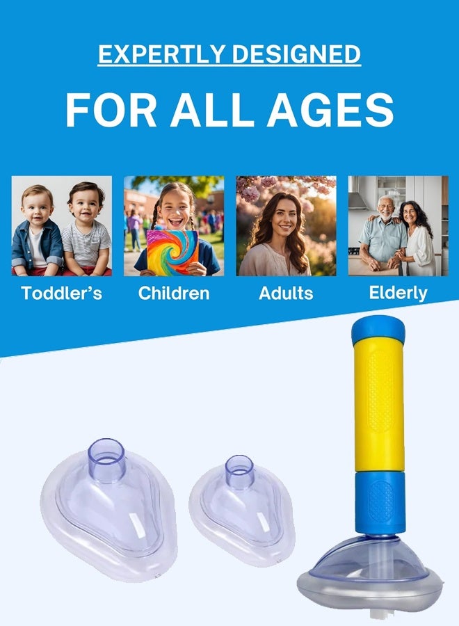 Generic A must-have for first aid! Environmentally friendly portable emergency suction resuscitator, with a free double mask, to protect breathing safety  - Image 5