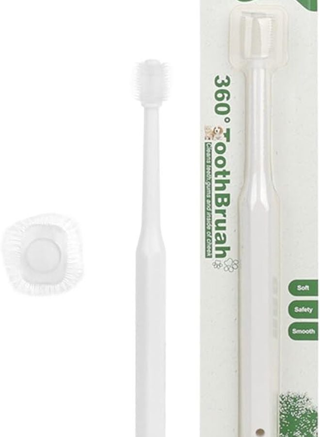 360 Degree Pet Toothbrush For Dogs And Cats With Soft Silicone Bristles - Image 2