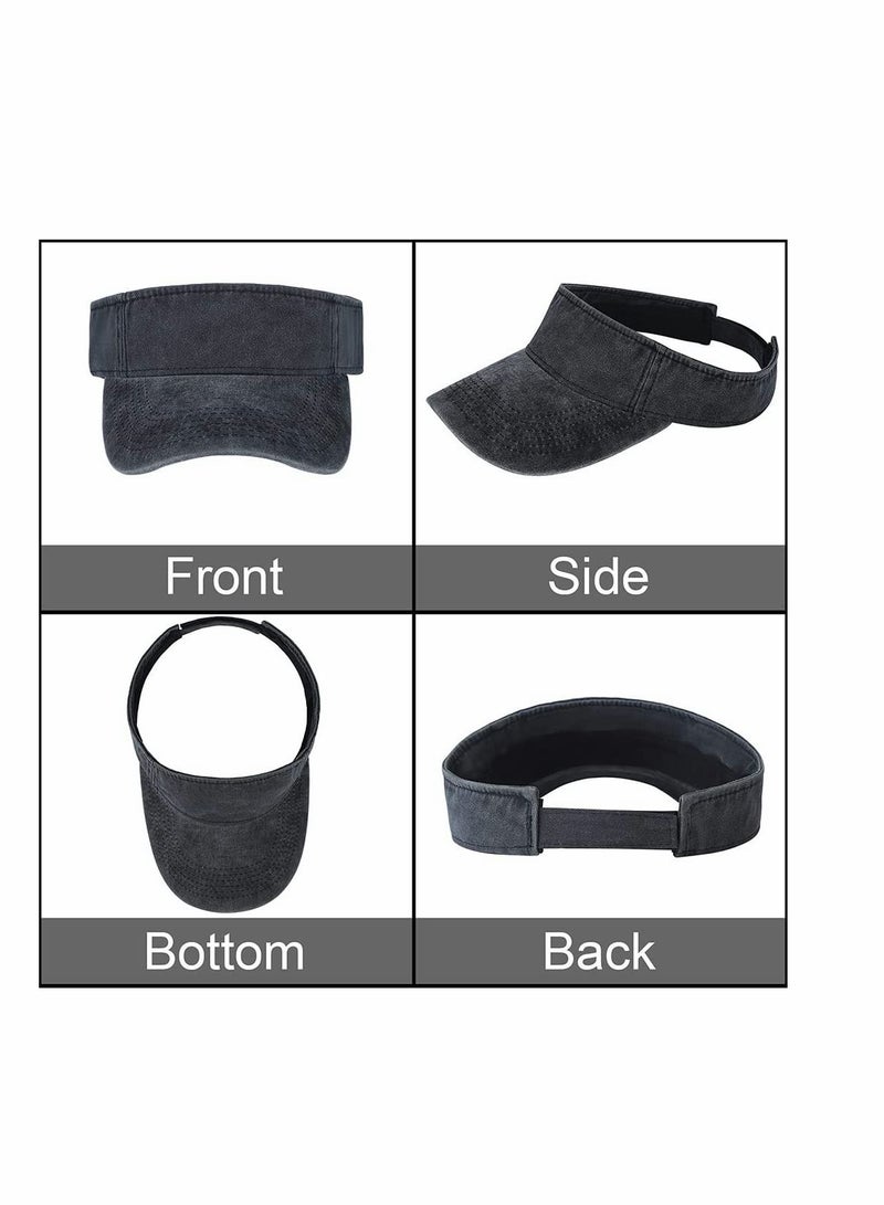 KASTWAVE Sport Sun Visor Hats, Summer Spring Outdoor Sports Lightweight Empty Top Baseball Cap Cotton Ball Caps for Cycling Running, Tennis, Golf & All Sports - Women and Men - Image 5