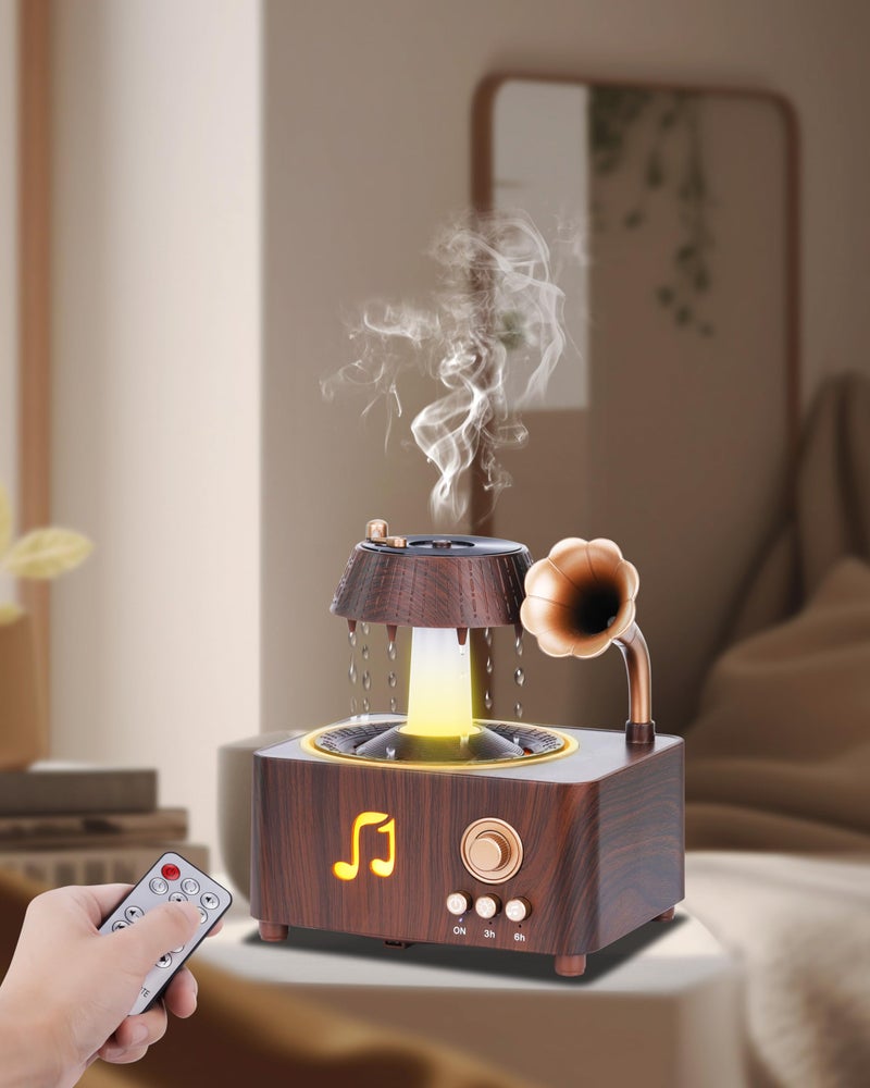 Kaaeiccr Essential Oil Diffuser Humidifiers For Bedroom 250ml Cool Mist Rain Diffuser 7 Colors LED Ambient Light Auto ShutOff When Water Runs Out for Office Study Room Yoga Relaxation Home - Image 2