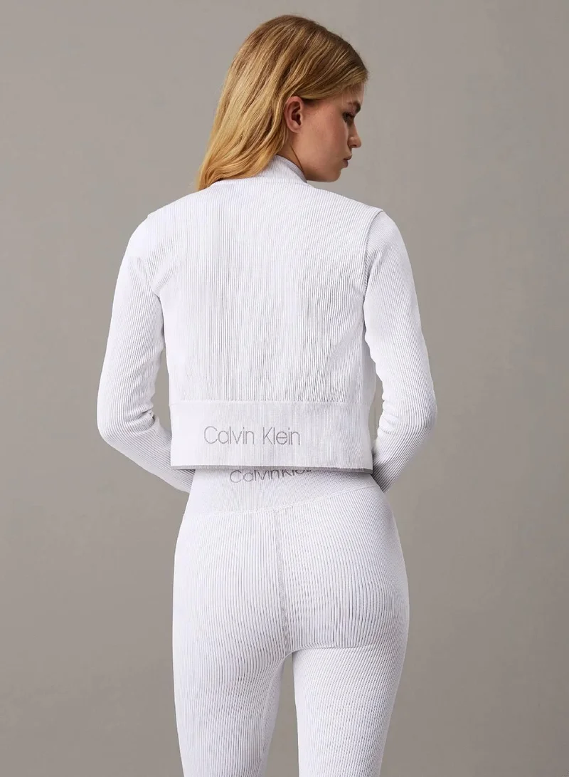 CALVIN KLEIN Cropped Zip Up Jacket