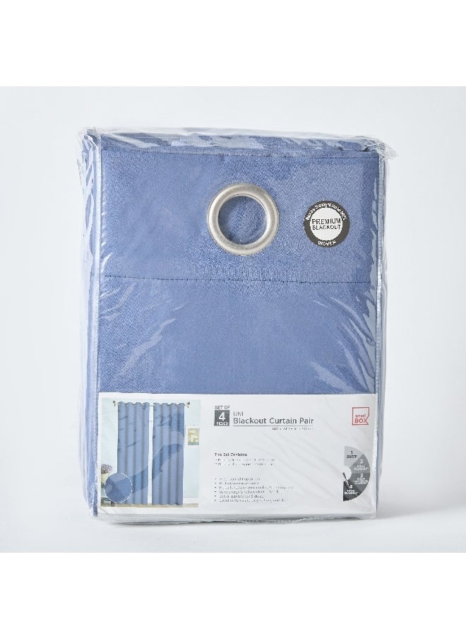 Home Box - UNI 4-Piece Blackout Curtain Set 140 x 240 cm - Image 1