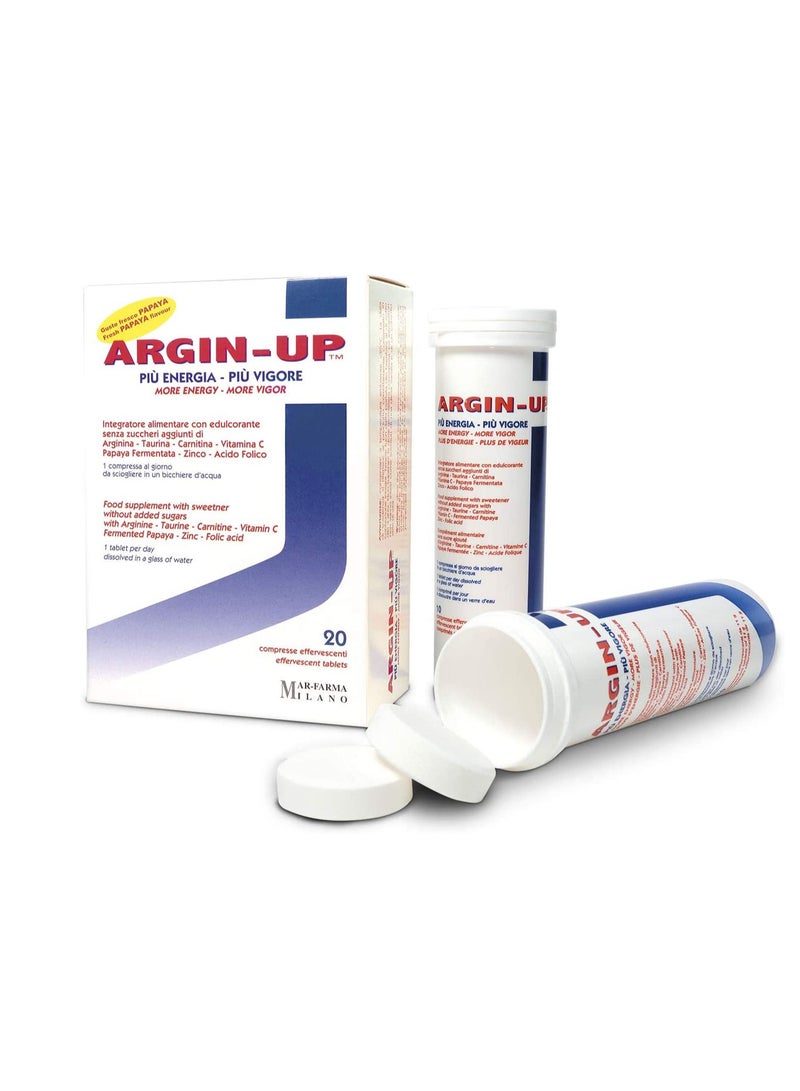 MAR-FARMA ARGIN-UP 20 effervescent Tablet, L-Arginine 3000 mg