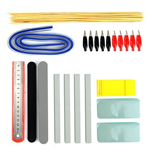 BXQINLENX Professional 56 PCS Model Tools Kit Modeler Basic Tools Craft Set Hobby Building Tools Kit for Gundam Car Model Building Repairing and Fixing(H) - Image 3