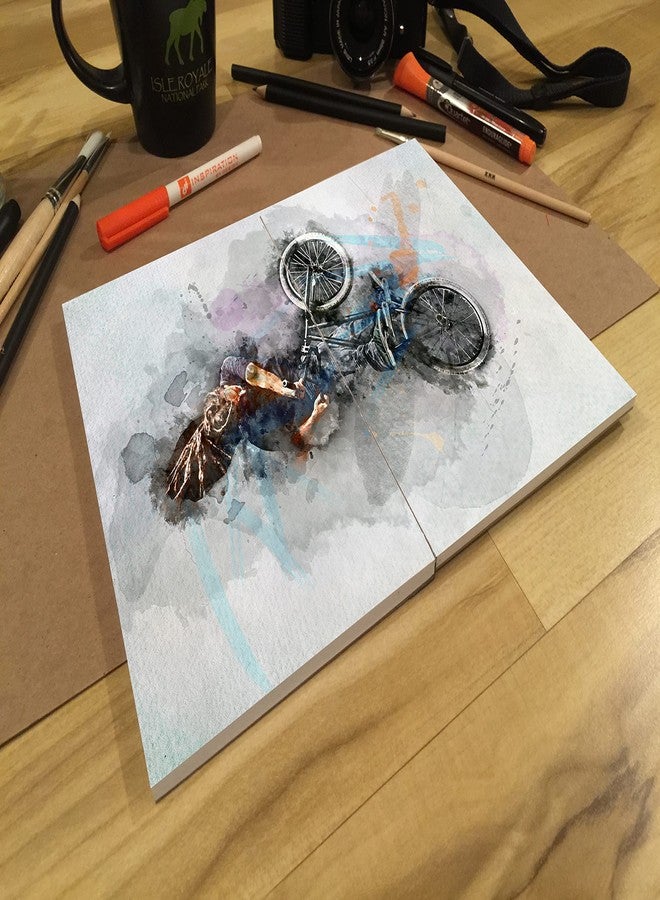 دفتر رسم مسطح للتصميم. أوراق قابلة للإزالة. ورق فاخر. غلاف مقوى ذكي يسمح بفتحه بشكل مسطح. (8.5 بوصة × 11 بوصة) LF-50100-LS (دفتر واحد) - Image 4