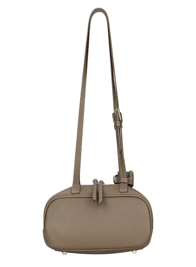 Royal Bagger Genuine Cow Leather Shoulder Handbag for Women, Cylinder Purse with Adjustable Strap, Fashion Women's Bag 3249 (Wine Purple) - Image 4