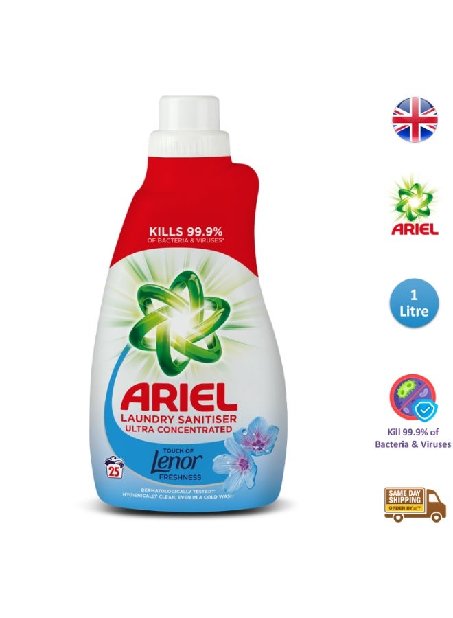 اريال Ariel Laundry Sanitizer Ultra Concentrated Lenor Freshness 25 Washes 1L - Image 2