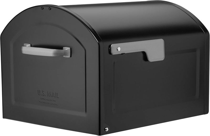 ARCHITECTURAL MAILBOXES 950020B-10 Centennial Postmount Mailbox, XL, Black - Image 1
