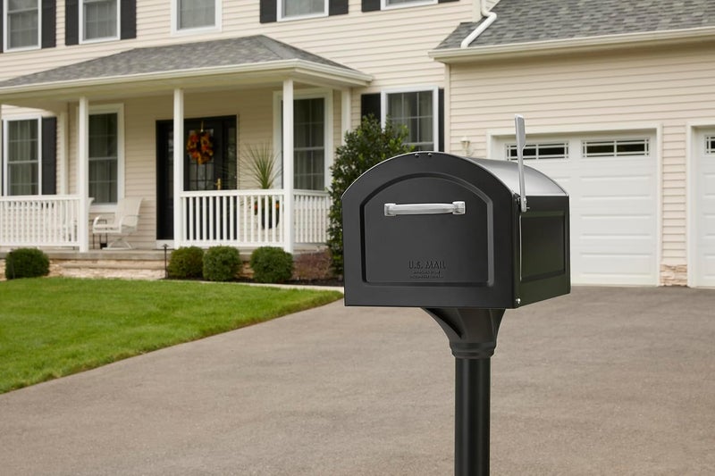 ARCHITECTURAL MAILBOXES 950020B-10 Centennial Postmount Mailbox, XL, Black - Image 2