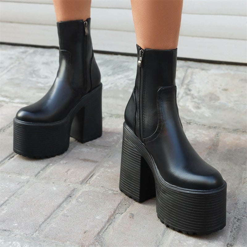 Dropshopping2022 New Fashion Thick With 40-43 Punk Wind Rough With Low Female - Image 2