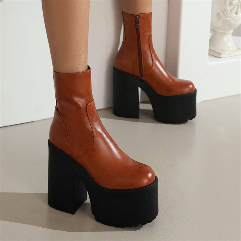Dropshopping2022 New Fashion Thick With 40-43 Punk Wind Rough With Low Female - Image 4