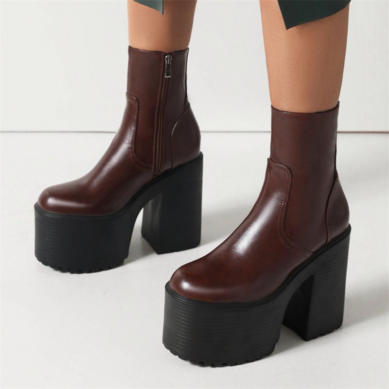 Dropshopping2022 New Fashion Thick With 40-43 Punk Wind Rough With Low Female - Image 5