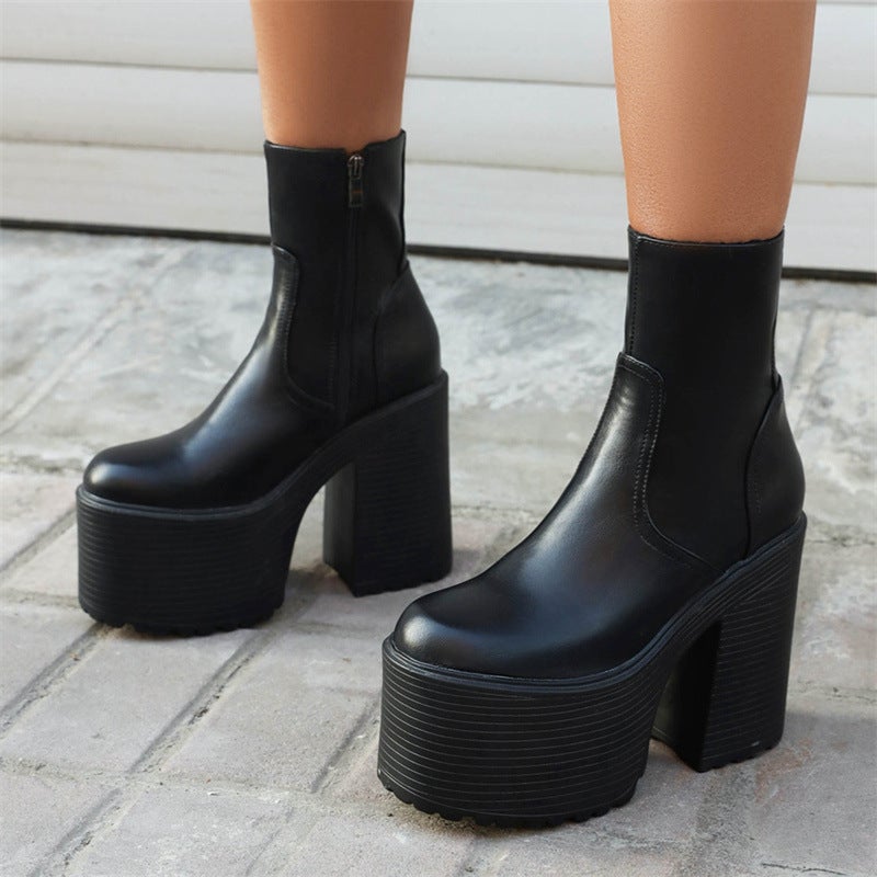 Dropshopping2022 New Fashion Thick With 40-43 Punk Wind Rough With Low Female - Image 3
