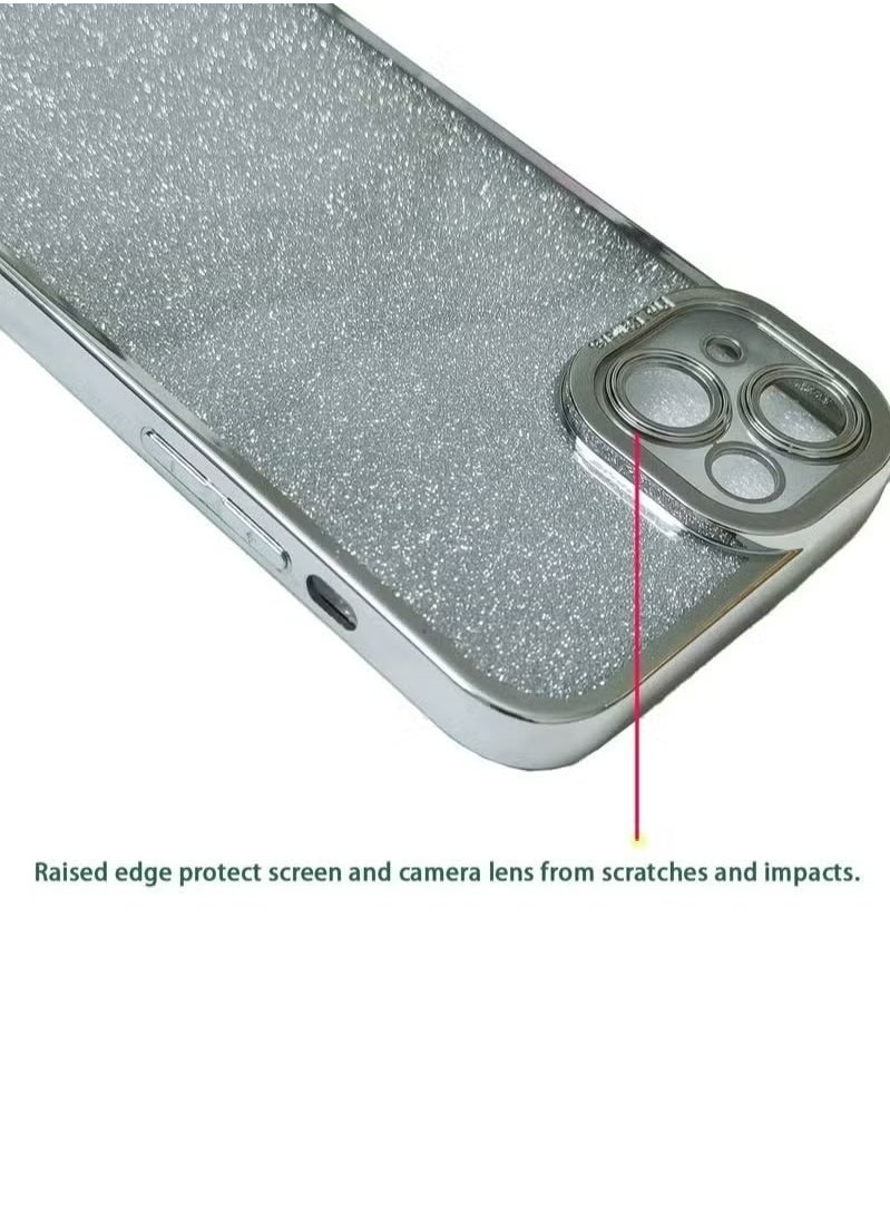 X-level - iPhone 15 Case Cover For Women Girls Glitter Luxury Flexible Plating Shockproof Full Camera Lens Protective Protection Accessories Phone Back Cover For iPhone 15 Luxurious - Image 1