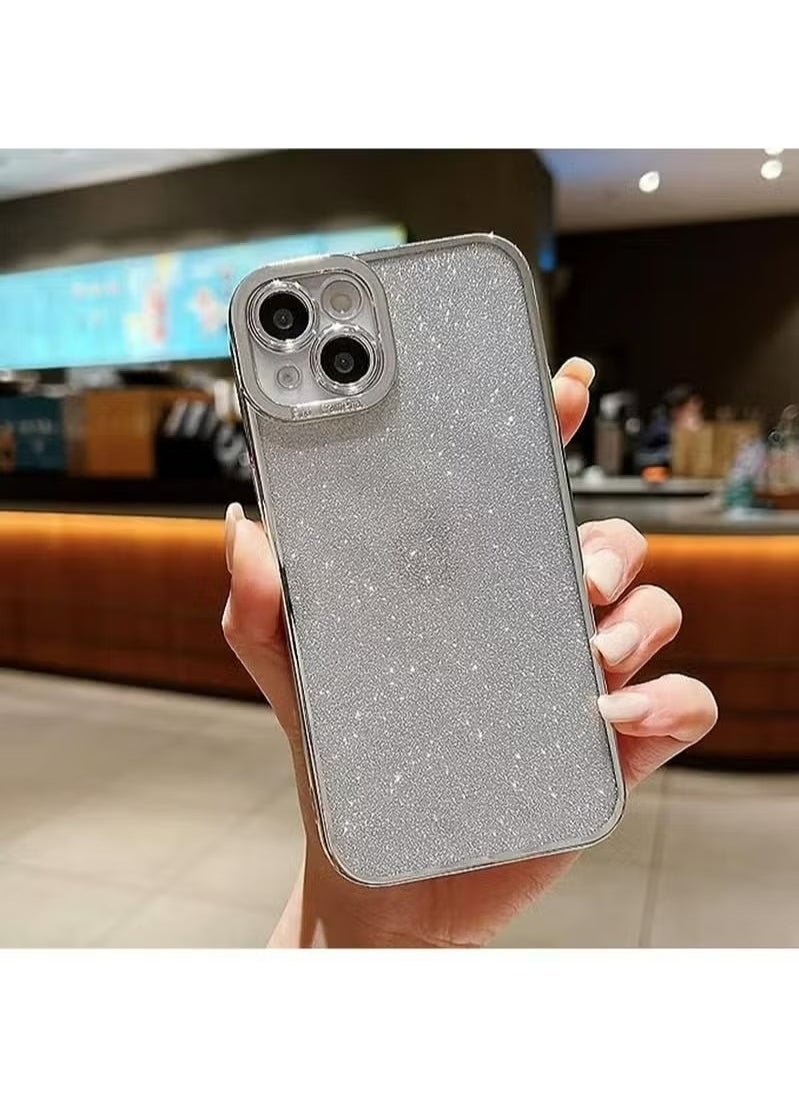 X-level - iPhone 15 Case Cover For Women Girls Glitter Luxury Flexible Plating Shockproof Full Camera Lens Protective Protection Accessories Phone Back Cover For iPhone 15 Luxurious - Image 1