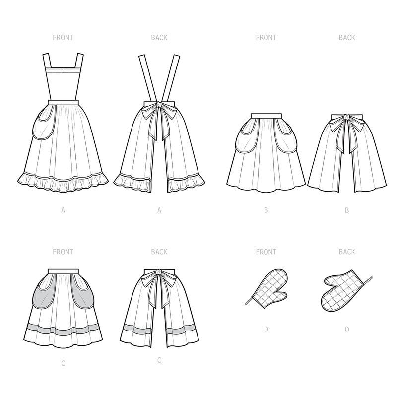 Simplicity SS9496OS Misses' Vintage Apron Sewing Pattern Kit, Code S9496, One Size - Image 3