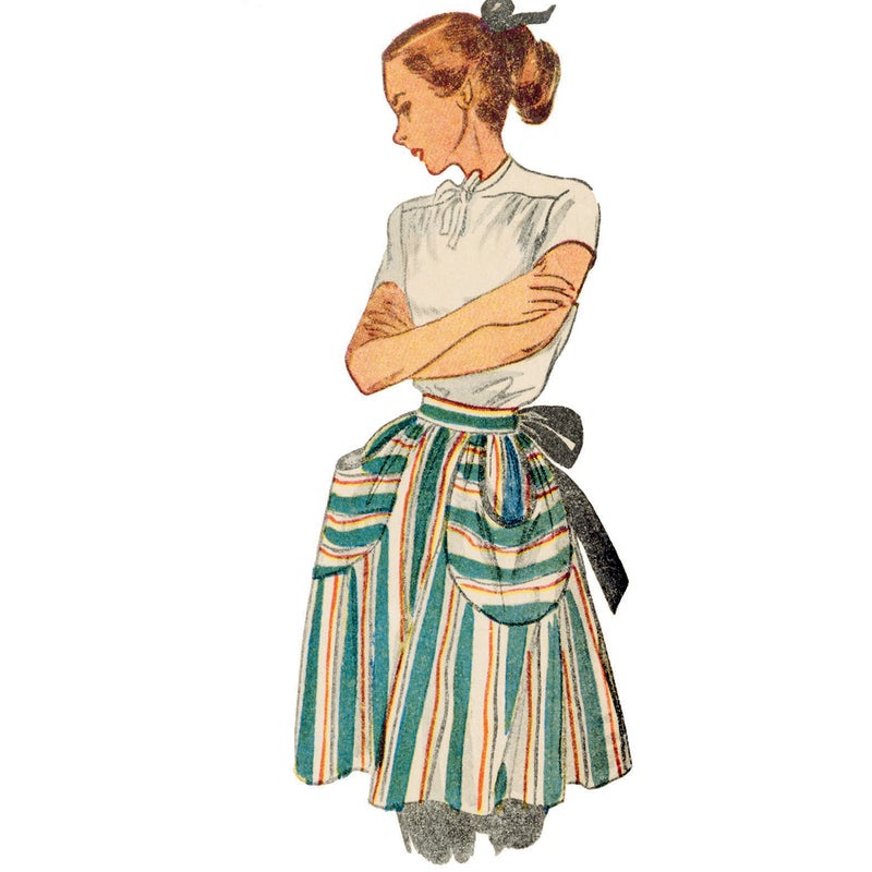 Simplicity SS9496OS Misses' Vintage Apron Sewing Pattern Kit, Code S9496, One Size - Image 5