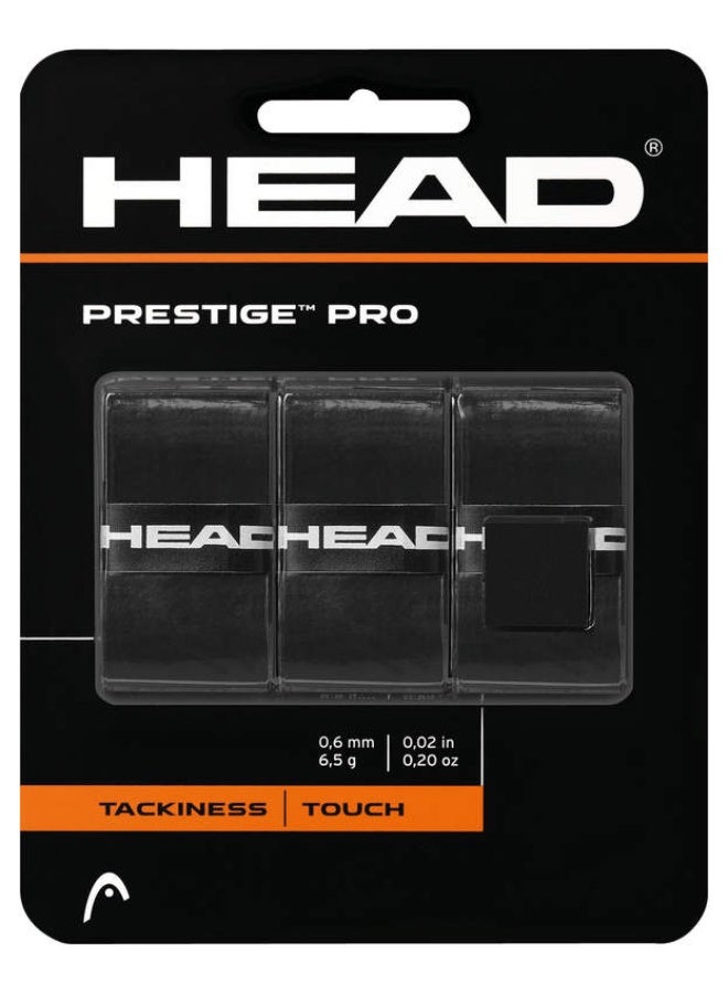 HEAD Prestige Pro Racquet Overgrip – 3-Pack Tennis Racket Grip Tape for Enhanced Control & Comfort – Professional Tennis Racquet – High Performance | Lightweight | Power & Control - Premium tennis_grips designed for performance, durability, and comfort - Image 1
