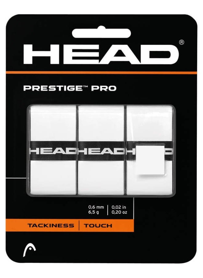 HEAD Prestige Pro Racquet Overgrip – 3-Pack Tennis Racket Grip Tape for Enhanced Control & Comfort – Professional Tennis Racquet – High Performance | Lightweight | Power & Control - Premium tennis_grips designed for performance, durability, and comfort - Image 2