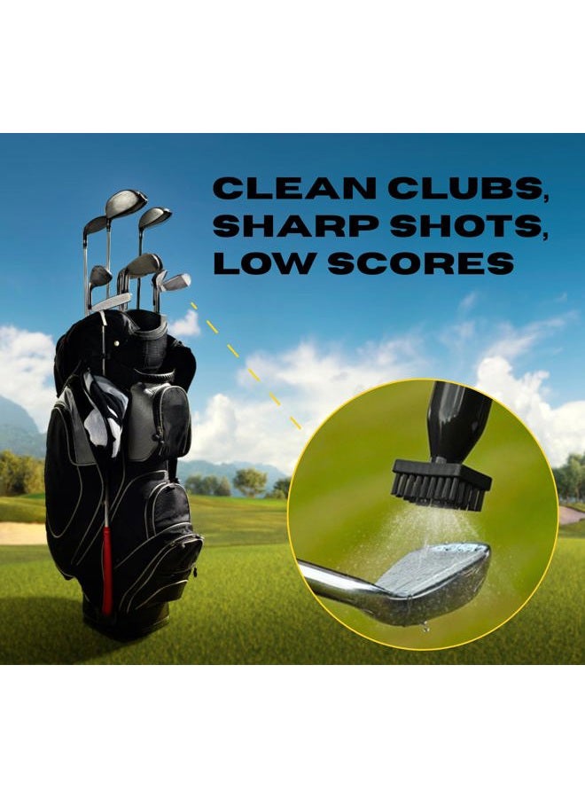 HODL 21 Mud Slayer Golf Club Cleaning Brush with Fine Mist Spray, Leak-Proof Viewing Window & Retractable Clip – Dual Bristle Head, Ergonomic Handle – Must-Have Golf Accessories for Men & Women - Image 5