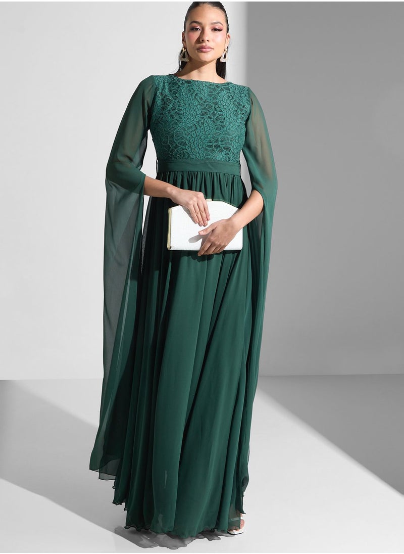 Golden Apple - Lace Detail Tiered Dress - Image 1