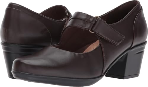 Clarks Women's Emslie Lulin Pump,Brown Leather,9 M US - Image 2