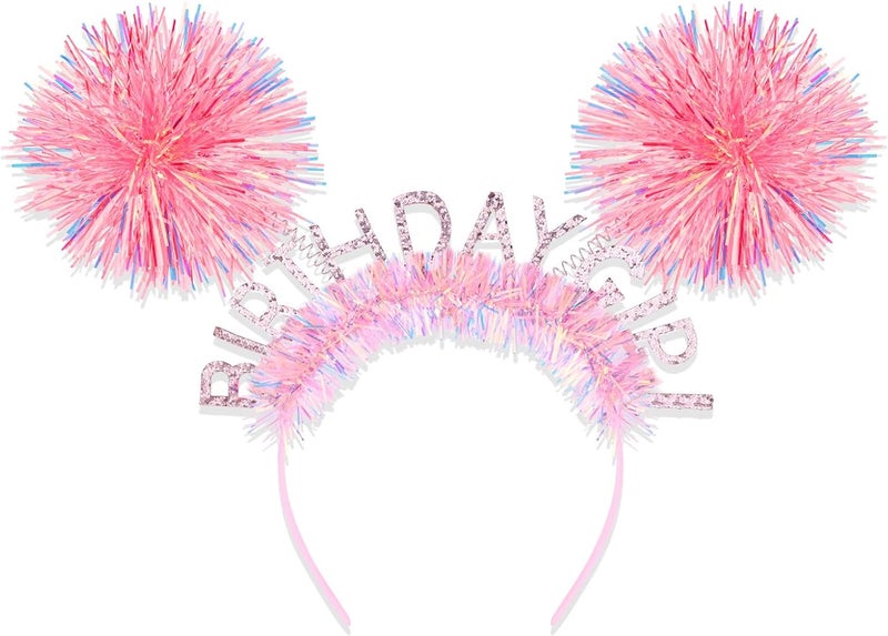 CIEHER Birthday Girl Headband Birthday Crown for Women Girls - Image 1