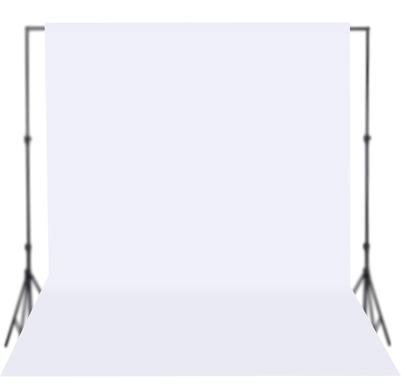 HomeArt 8x20 Ft. Wrinkle-Free White Backdrop for Product Photography, Photoshoot, Video Production, YouTube Live Streaming, Zoom Meetings, VFX Editing, Instagram Reels - Image 1