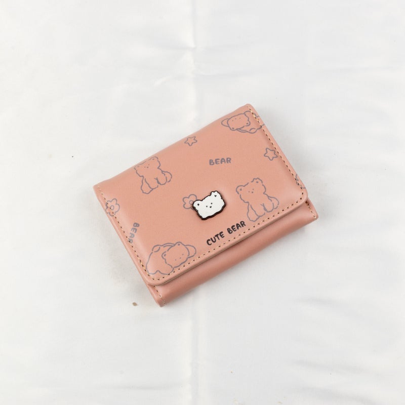 Leather Flip Wallet & Card Holder with Multiple Pockets - Brown - Image 1