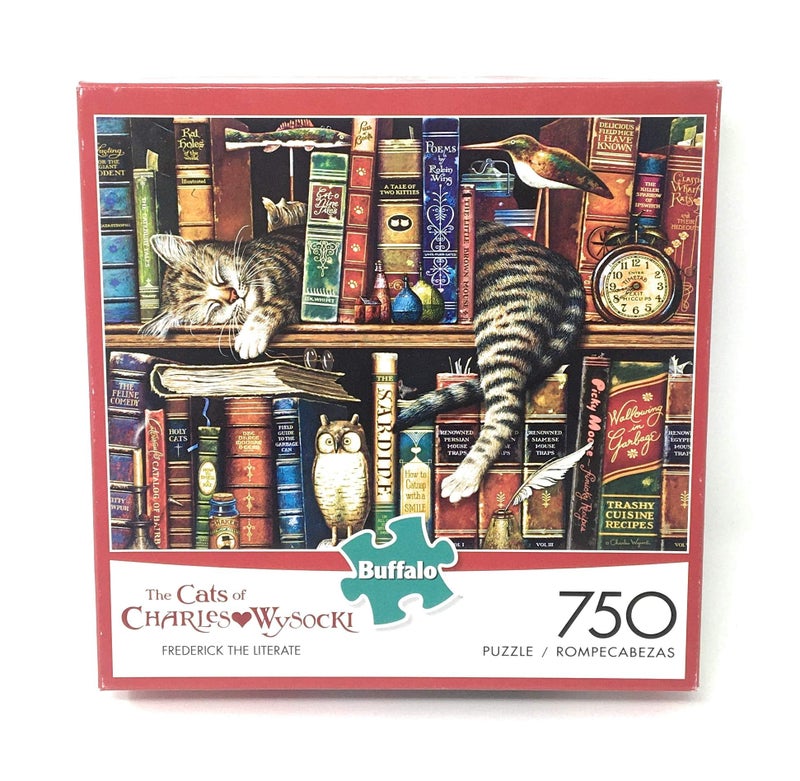 Buffalo Games - Charles Wysocki - Frederick the Literate - 750 Piece Jigsaw Puzzle For Adults -Challenging Puzzle Perfect for Game Nights - Finished Size is 24.00 x 18.00 - Image 2