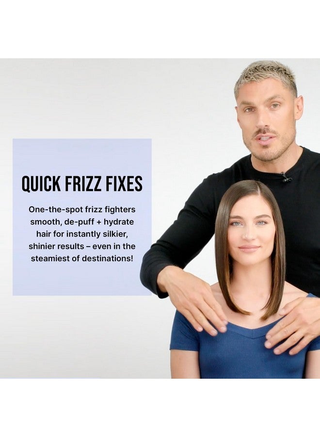 كولور واو إصلاحات سريعة للشعر المجعد! تشتمل مجموعة السفر على شامبو وبلسم لمدة دقيقة واحدة وكريم التصفيف المتحول وبوب آند لوك للتحكم في خشونة الشعر ومصل لامع، أفضل تحكم في خشونة الشعر. - Image 4