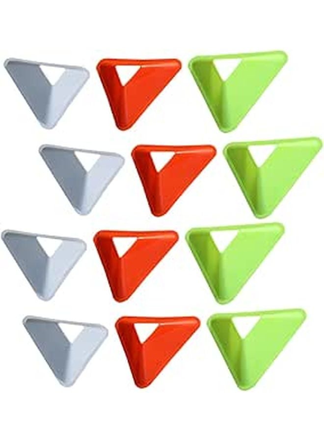 20Pcs Soccer Training Cones Triangle Markers Lightweight Portable Obstacle Discs for Skill Drills - Image 1