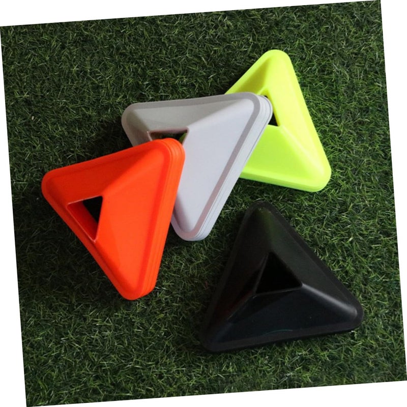 20Pcs Soccer Training Cones Triangle Markers Lightweight Portable Obstacle Discs for Skill Drills - Image 4
