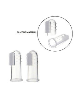 Safe-O-Kid Extra Safe Oral Hygiene Transparent Silicone Finger Brush Tongue Cleaner For Baby Teething;Gums With Attractive Case  - Image 4